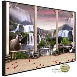 papermoon Infrarotheizung »EcoHeat - Wasserfall Design«, Matt-Effekt - bunt