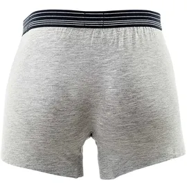 Mustang Boxershorts True Denim Blau/Graumeliert/Rot M 3er Pack