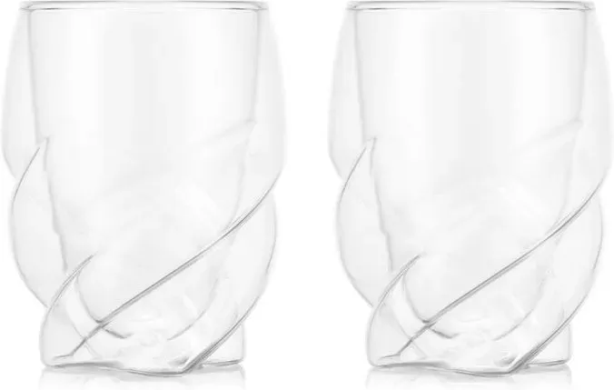 BODUM PAVINA PARIS doppelwandige Gläser 2er-Pack Transparent Weiß - 270ml Tassen - Spülmaschinengeeignete Thermotassen - Mundgeblasenes Borosilikatglas