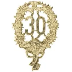 Jubiläumszahl 30 gold DEKORATIV 1225-30 8x12cm