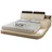 JV Möbel Design Bett 160 x 200 cm Beige
