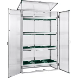 BECKMANN Gewächshaus Alu Silber 6 mm 0,38 m2