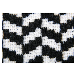Teppich, Pro Home, eckig, Teppich aus 100% Baumwolle, Baumwollteppich Black & White schwarz 60 cm x 90 cm