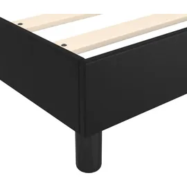 vidaXL Bettgestell Schwarz 180x200 cm Kunstleder