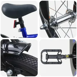 vidaXL Kinderfahrrad 12 Zoll blau/schwarz