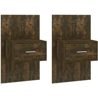 vidaXL Hängenachtschrank 2 Stk. 3410 x 32,5 x 1820 cm Braun