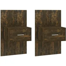 vidaXL Hängenachtschrank 2 Stk. 3410 x 32,5 x 1820 cm Braun