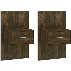 vidaXL Hängenachtschrank 2 Stk. 3410 x 32,5 x 1820 cm Braun