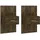 vidaXL Hängenachtschrank 2 Stk. 3410 x 32,5 x 1820 cm Braun