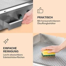 Klarstein Elektrogrill 2200 W silber