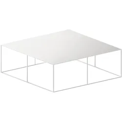 Zeus Slim Irony Couchtisch, 70 x 70 cm, weiß