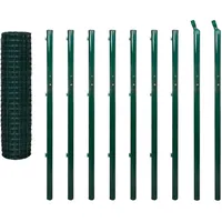vidaXL Weidezaun 2880 x 170 cm Grün/Stahl