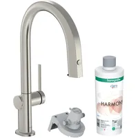 Hansgrohe Aqittura M91 Küchenarmatur, mit Ausziehauslauf, 1jet, Starter Set,