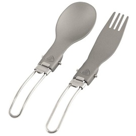 Robens Folding Alloy Cutlery Set silver
