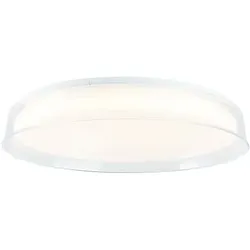 BRILLIANT Leanna LED Deckenleuchte 41cm transparent/weiß Tuya-App   1x LED integriert, 24W LED integriert, (Lichtstrom: 2400lm, Lichtfarbe: 3000-6500K)