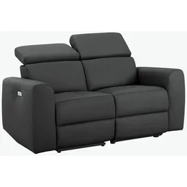 Home Affaire Couch Kunstleder 2-Sitzer Grau