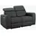 Home Affaire Couch Kunstleder 2-Sitzer Grau