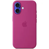Apple iPhone 16 Silikon Case mit MagSafe fuchsia