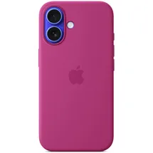 Apple iPhone 16 Silikon Case mit MagSafe fuchsia