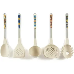 Excelsa Set mit 5 Küchenutensilien Trinacria Nylon Bunt