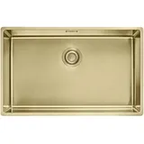 Franke Mythos Masterpiece BXM 210/110-68 rechts Unterbauspüle Gold 1000 x 500 mm Druckknopfventil