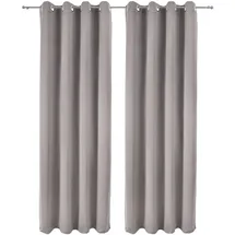 Beautissu Amelie Nora Blackout 140x245 cm Grau
