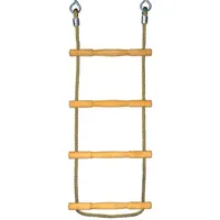 Huck seilspielgeräte Strickleiter ""Herkules-Tau mit Holzsprossen"", Gelb