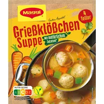 MAGGI Guten Appetit, Grießklößchen Suppe, 50g Beutel, ergibt 4 Teller, 1er Pack (1 x 50g)