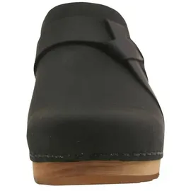 Sanita Damen Offener Clog Wood-Manuella Square Open Black | schwarz