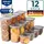 uandu Vorratsdosen mit Deckel Luftdicht Set, BPA frei, Aufbewahrungsbox Küchenorganizer, Vorratsbehälter Mehl Aufbewahrung Küche - 12 Mix/Grau | Grau