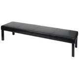 MCW Bank M37 Kunstleder 180x43x49 cm Schwarz Dunkle Beine