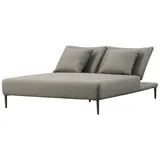 osoltus Wellnessliege osoltus LIV Premium Daybed Doppelliege Axroma Olefin grau