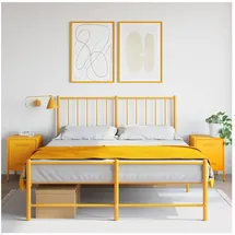 vidaXL Nachtschrank 2 Stk. 36 x 39 x 50,5 cm Senfgelb