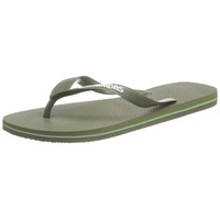 Havaianas Unisex Brasil Logo Flip Flops, Grün, 33/34 EU