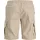 JACK & JONES "JPSTCOLE DYLAN CARGO SHORTS MID", Herren, Gr. S, N-Gr, crockery, Web, Obermaterial: 98% Baumwolle, 2% Elasthan, unifarben, relaxed fit knöchellang, Hosen Cargohose