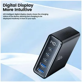TECH-PROTECT DC140W-GAN 5-PORT PD140W/QC3.0 -