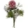 2474U Kunstblumenstrauß rosa weiß, Künstliches Blumen-Bouquet 50 cm Maria - Rosa/Weiß/Grün