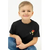 Bavarian Caps Kinder Motiv T-Shirt, Grantig by nature v2 - schwarz, 9-11, KT - 134