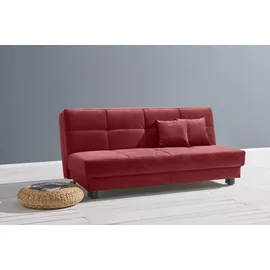 Ell + Ell Schlafcouch Polyester 2-Sitzer Rot