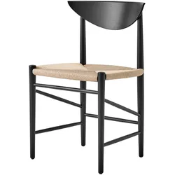 &Tradition Drawn HM3 Stuhl, eiche schwarz lackiert