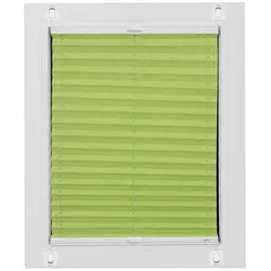 Plissee SUNLINES "Start-up Style Crush", grün (apfelgrün), B:90cm H:205cm, Obermaterial: 100% Polyester, Plissees, geklebt mit Gelenkklebeplatte