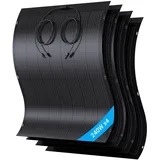 LIONSHEE 960W Flexibel Solarpanel Kit, 4X 240W Monokristallines Flexibles Solarmodul, IP67, Solarzelle Photovoltaik Off Grid, für Wohnmobil, Auto, Schuppen, Dach, Boot, Balkon, 12V Batterien