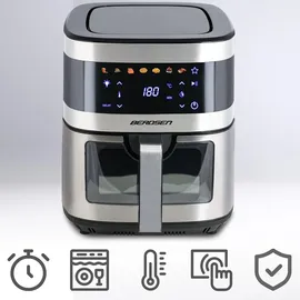 Berdsen Heißluftfritteuse XXL 9,1L Silber