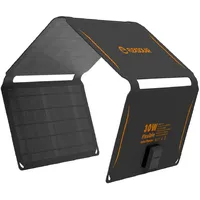 FlexSolar Solar Ladegerät 30 W tragbares (19,8 V/1,6 A max), wasserdicht, IP67 faltbares Solarpanel mit USB A/C QC 2.0 Anschluss, kompatibel mit Netzstation, Handy für Outdoor, Camping, Wandern
