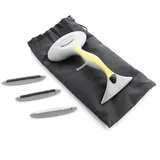 InnovaGoods V0103684 Blint Fusselbürste mit Zubehör 4 in 1, ABS Acrylnitril-Butadien-Styrol TPR, grau
