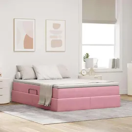 vidaXL Aufbewahrungsbett 140 x 200 cm Rosa