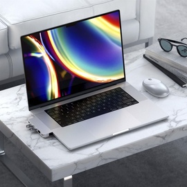 Satechi Pro Hub Mini USB-C 5 Ports), Dockingstation + USB Hub, Silber