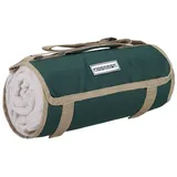 Outdoordecke Picknickdecke 125x150 cm beschichtete Unterseite, anndora, wasserabweisend - schnell zusammenrollar - praktischer Trageriemen beige|grün