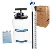 FIRSTINFO A1107EUY5 | 10,5L | Patentierte dritte Generation | Flüssigkeitsabsauger | Ölabsaugpumpe | Absaugpumpe | mit 5 Schläuchen | Pneumatisch & Manuell