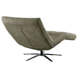 KAWOLA Relaxliege LETICIA motorisch mit Akku Feincord olivgrün